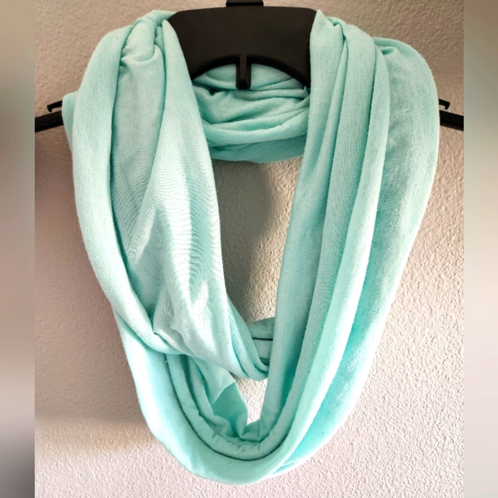 Mint Green Infinity Scarf